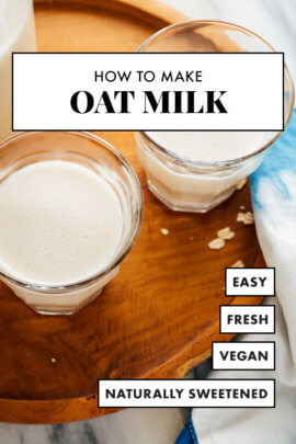 easy oat milk recipe