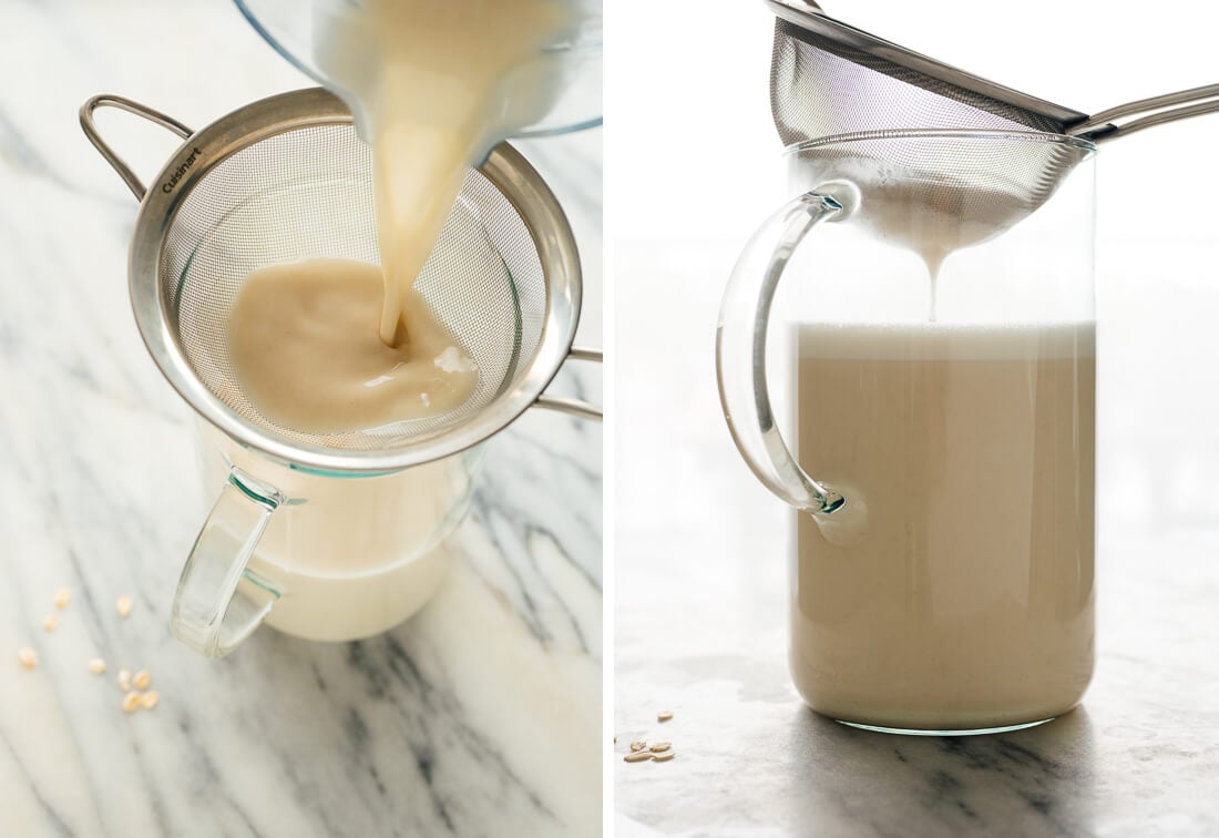 how to filter oat milk