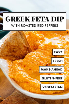 greek red pepper and feta dip
