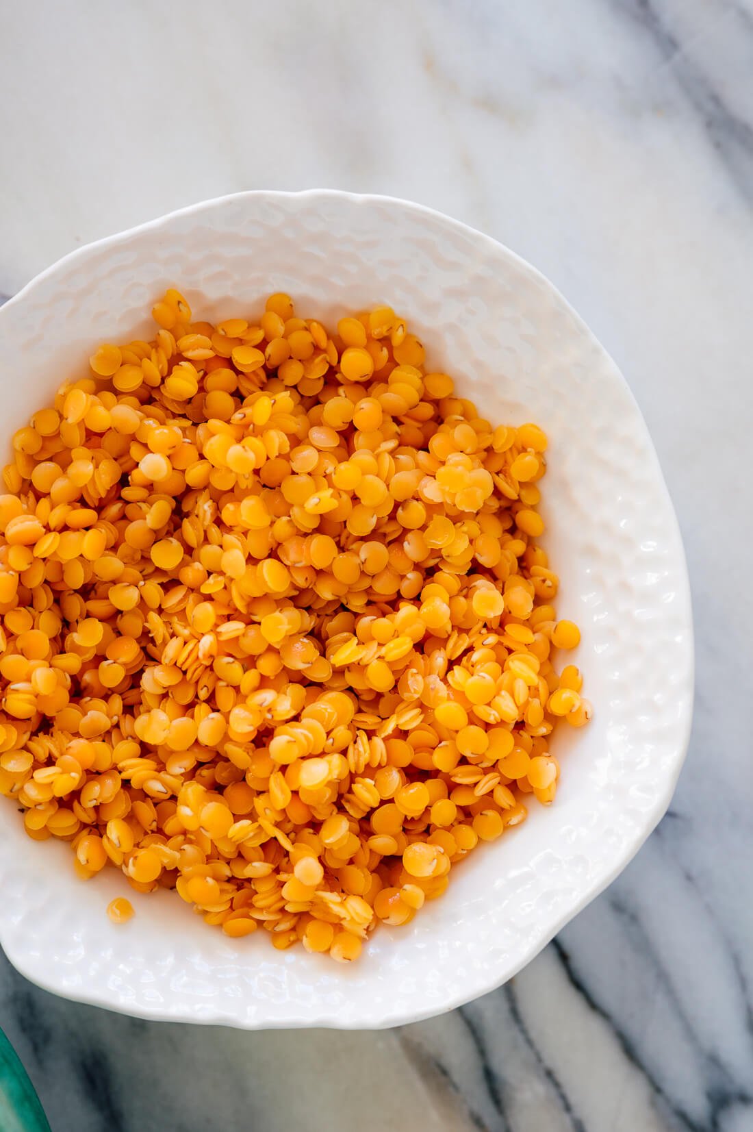perfectly cooked red lentils