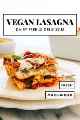 vegan and dairy-free lasagna