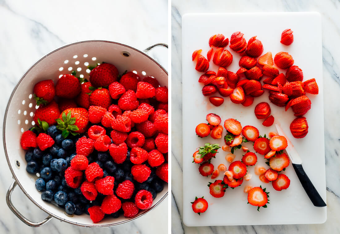berries for berry crisp