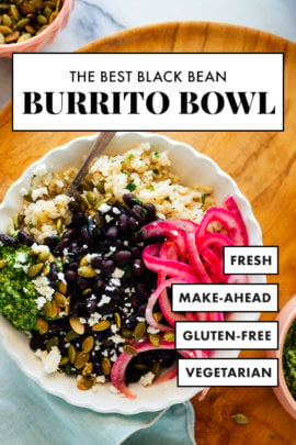 Fresh Black Bean Burrito Bowl | Cook & Hook