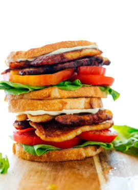 vegetarian BLT sandwich recipe