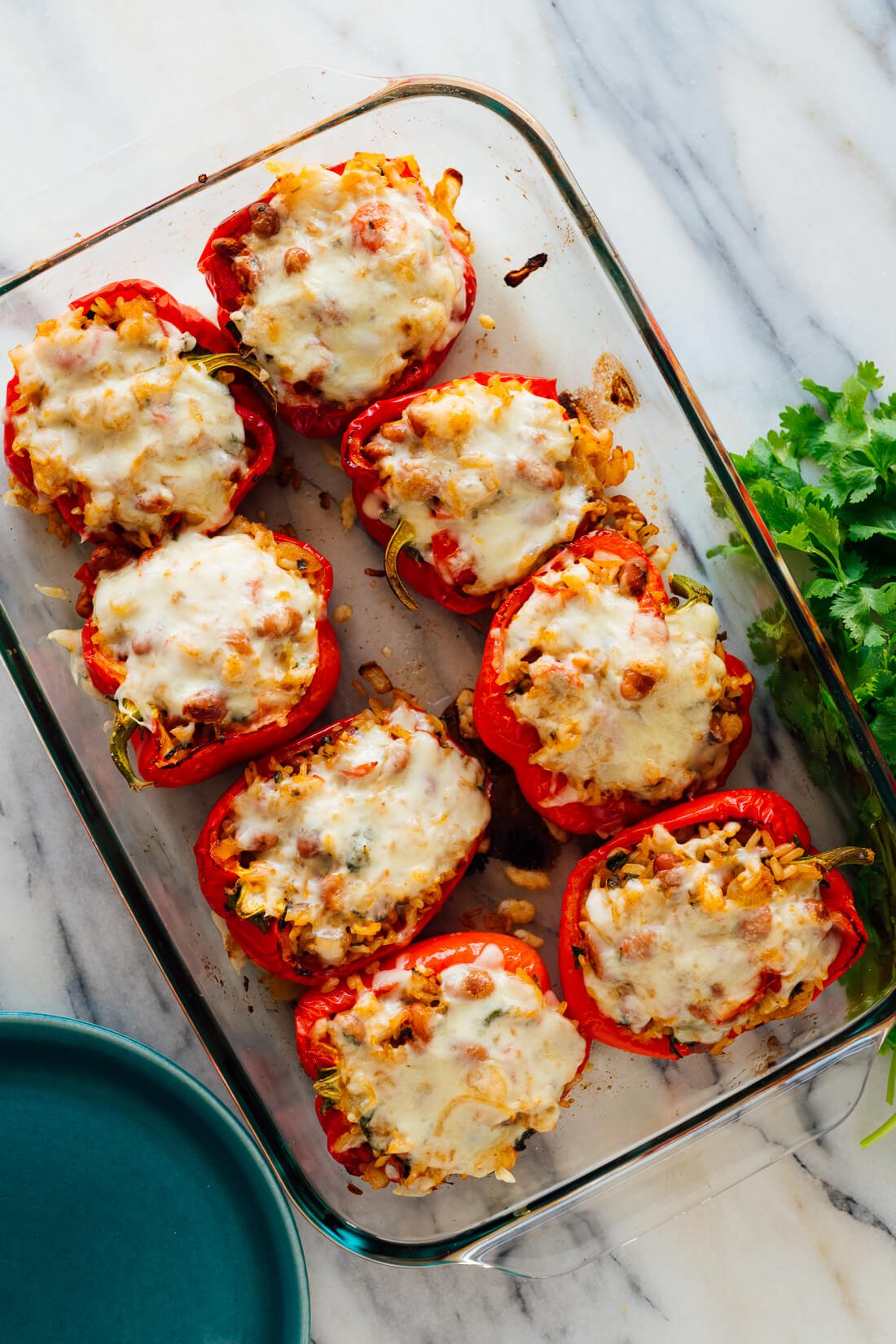 stuffed peppers out of oven