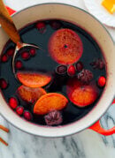 mulled wine in pot