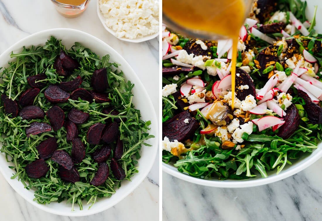how to make roasted beet salad