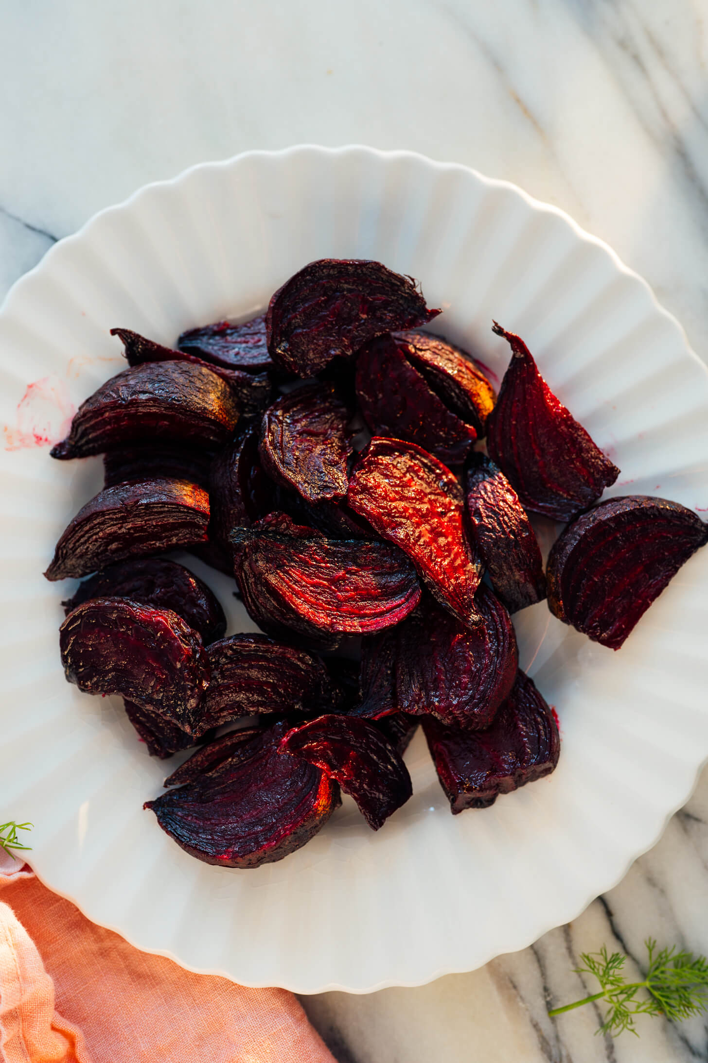 roasted beets on plate