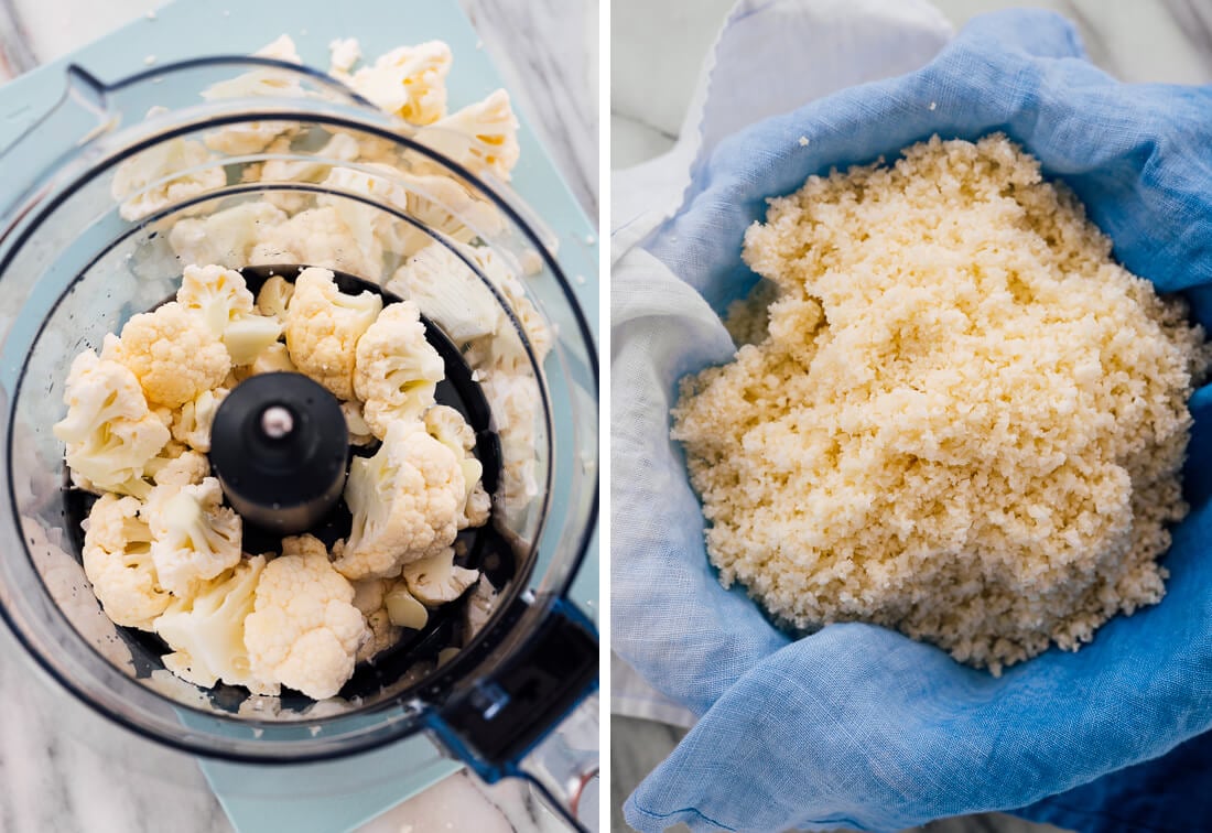 how to turn cauliflower into rice