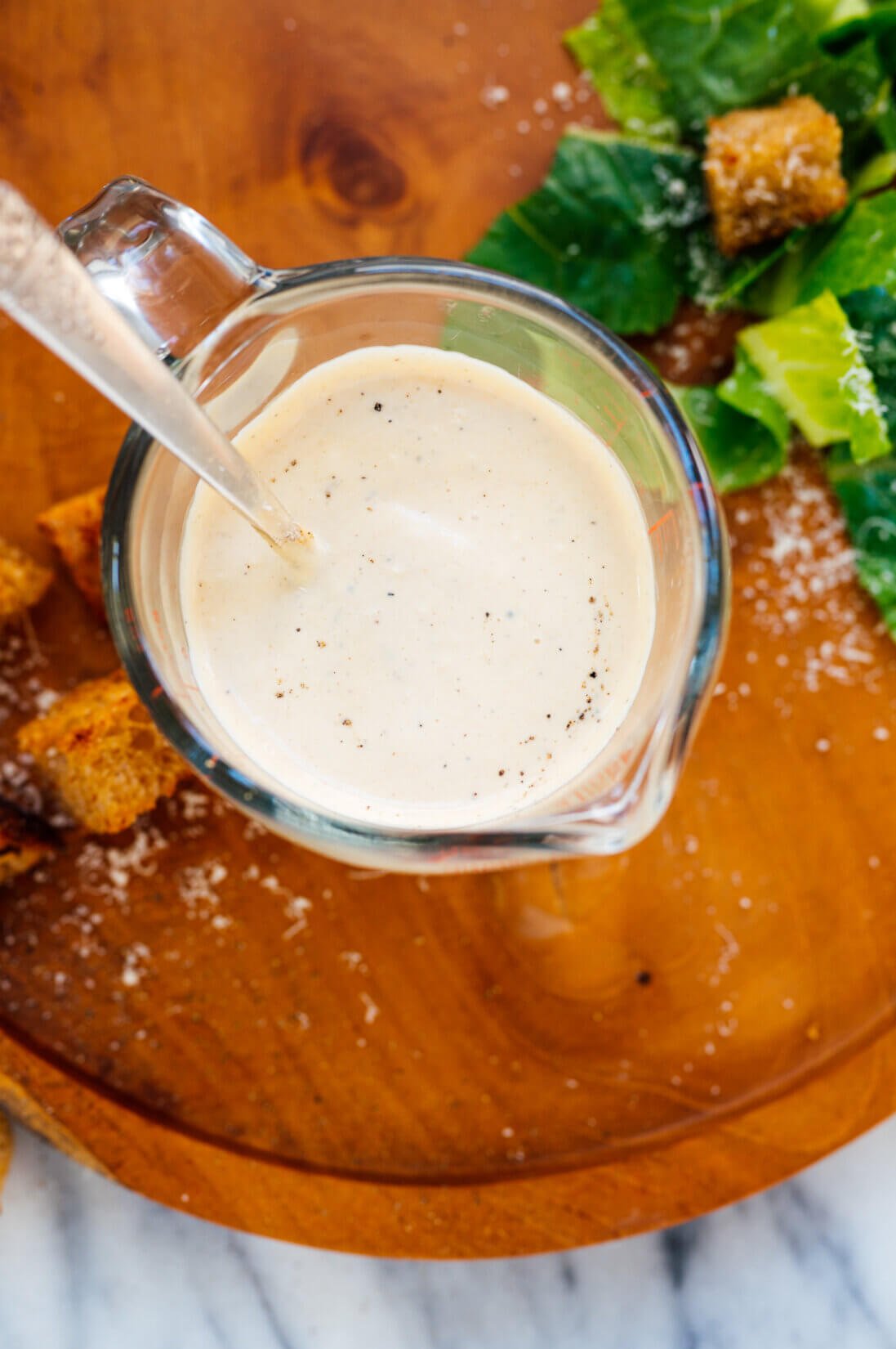 Easy Caesar Dressing Recipe Cookie and Kate
