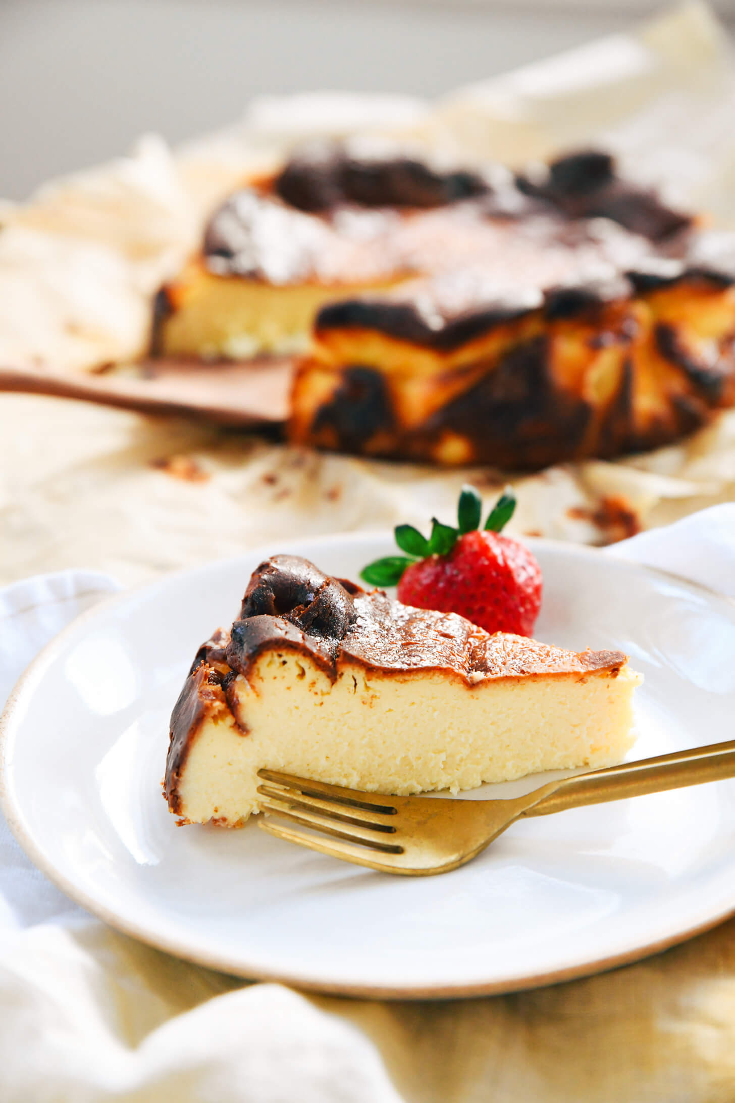 riekelė baskų sūrio pyrago 
