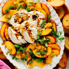 Peach and Burrata Salad