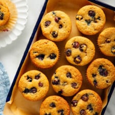 Almond Flour Blueberry Muffins (Gluten-Free)
