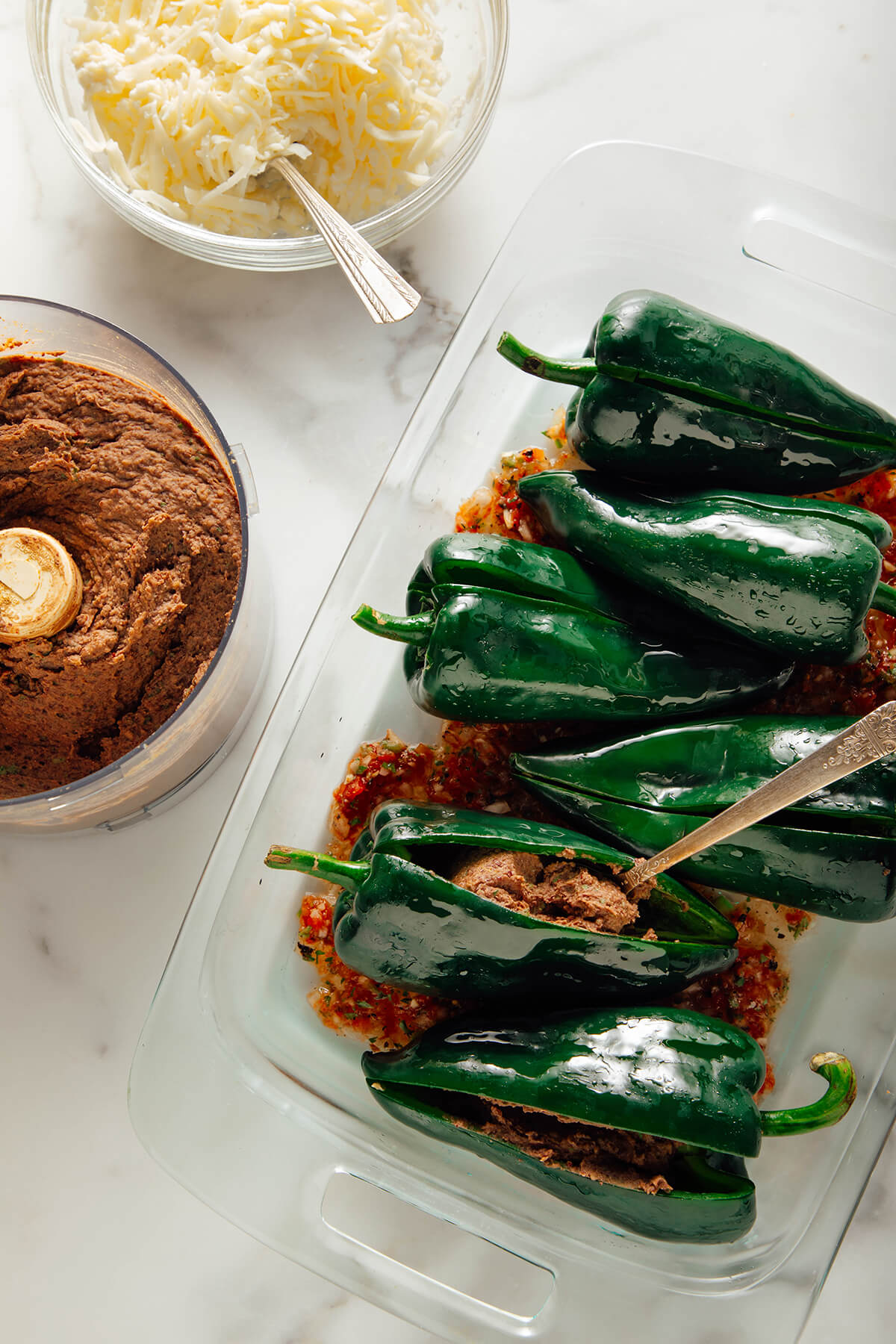 how to stuff poblano peppers