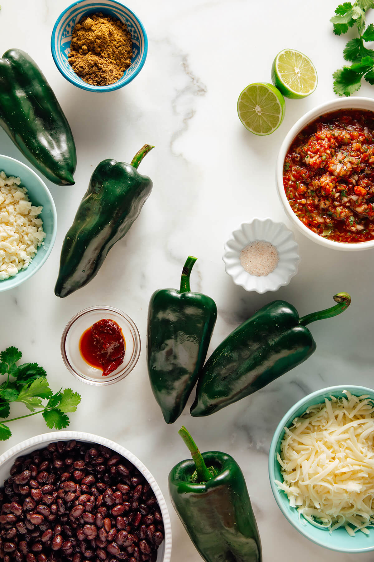 stuffed poblano peppers ingredients