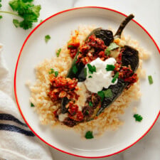 Stuffed Poblano Peppers