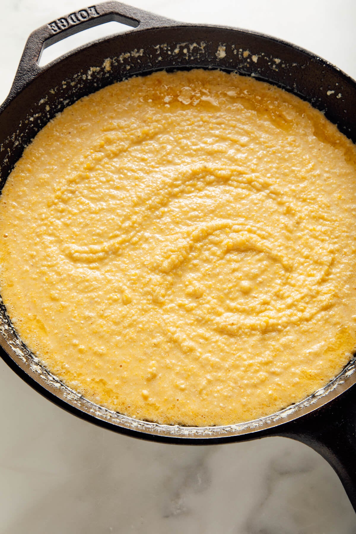 cornbread before baking