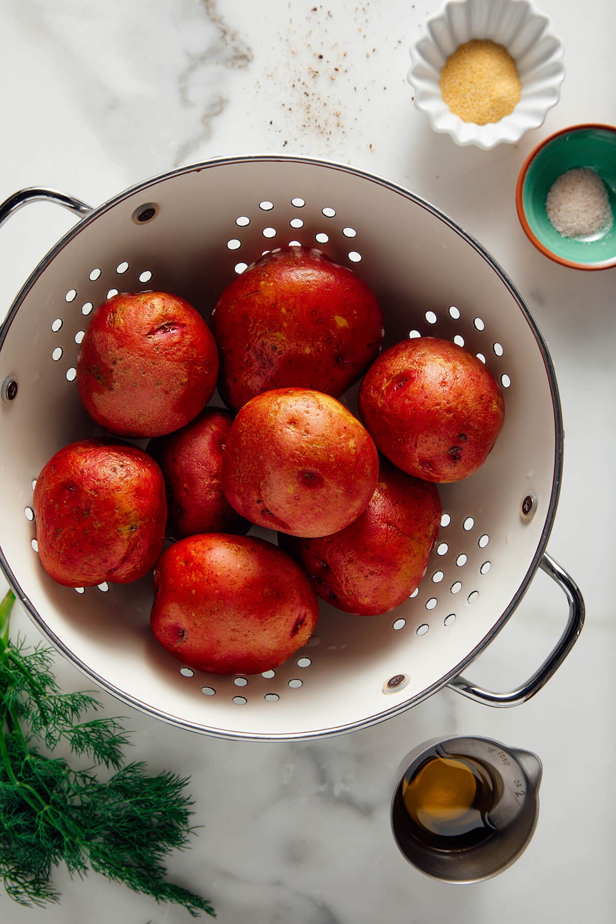 red potatoes and seasonings