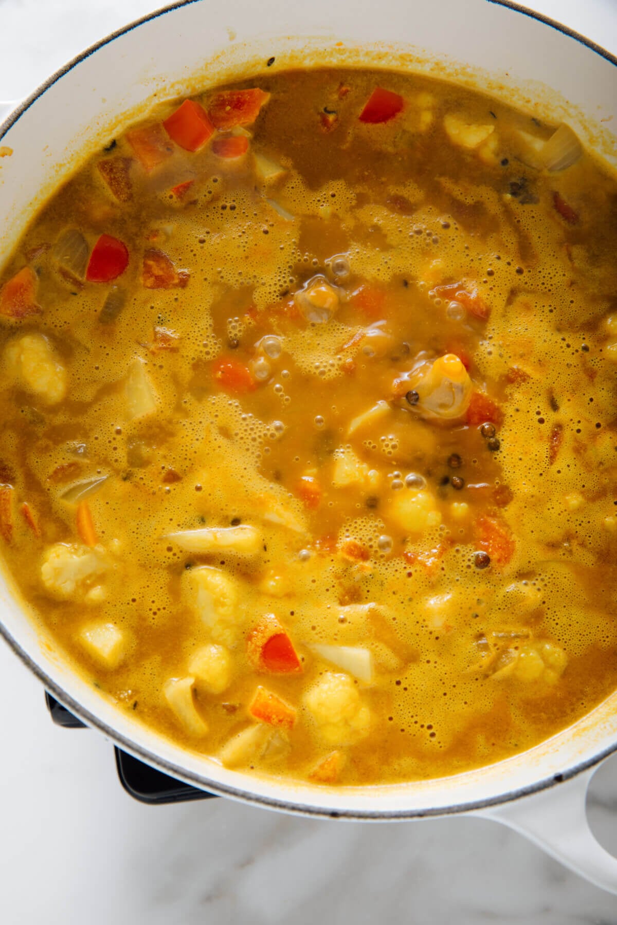simmering curry